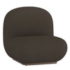 Zilano Boucle Accent Chair – Modern Cozy Seating with Walnut Base