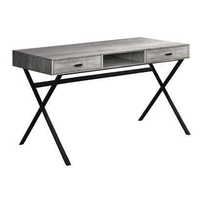 Industrial Computer Desk –  Compact Office Desk with 2 Drawers