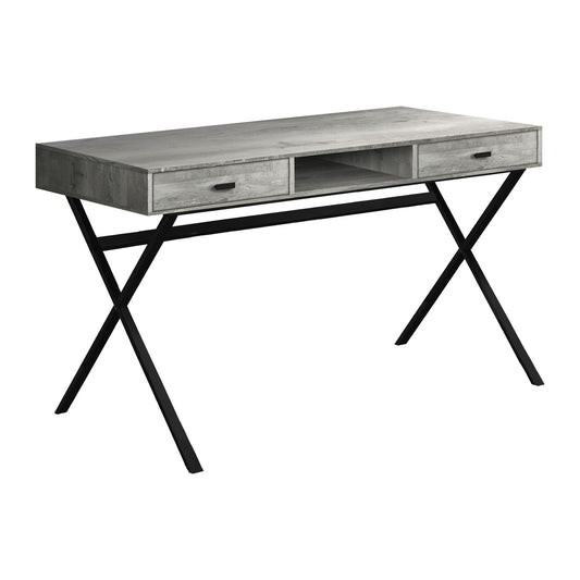 Industrial Computer Desk –  Compact Office Desk with 2 Drawers