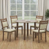 Conrad 5pc Small Dining Table Set with Drop-Leaf Round Table