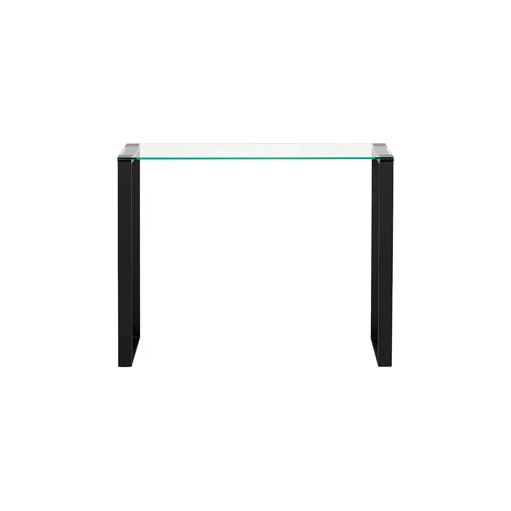 David Black Console Table Canada – Tempered Glass Top & Metal Frame