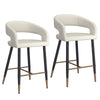 Crimson 26 Counter Stool, set of 2, in Beige and Black