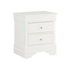 White Crocodile Veneer Nightstand