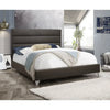 Grey Queen Bed with Tufted Headboard