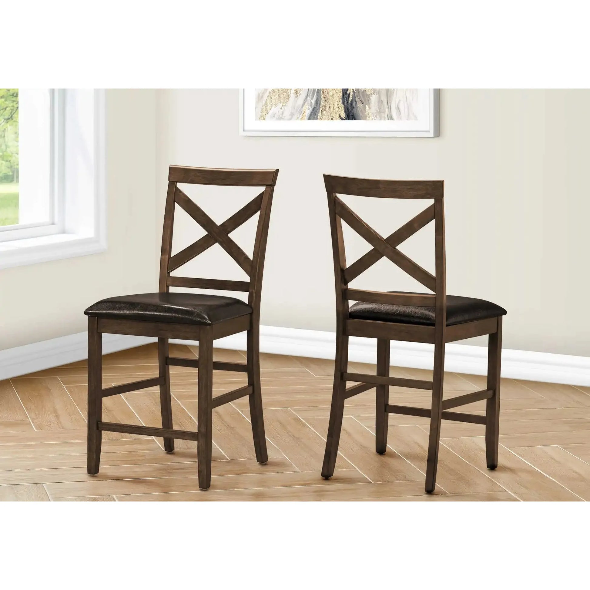 Dark Walnut Counter Height Dining Chair montreal