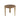 Darlene Round Wood End Table – Walnut Veneer Top & Brass-Finish Base
