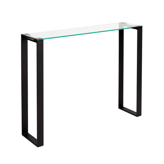 David Black Console Table Canada – Tempered Glass Top & Metal Frame