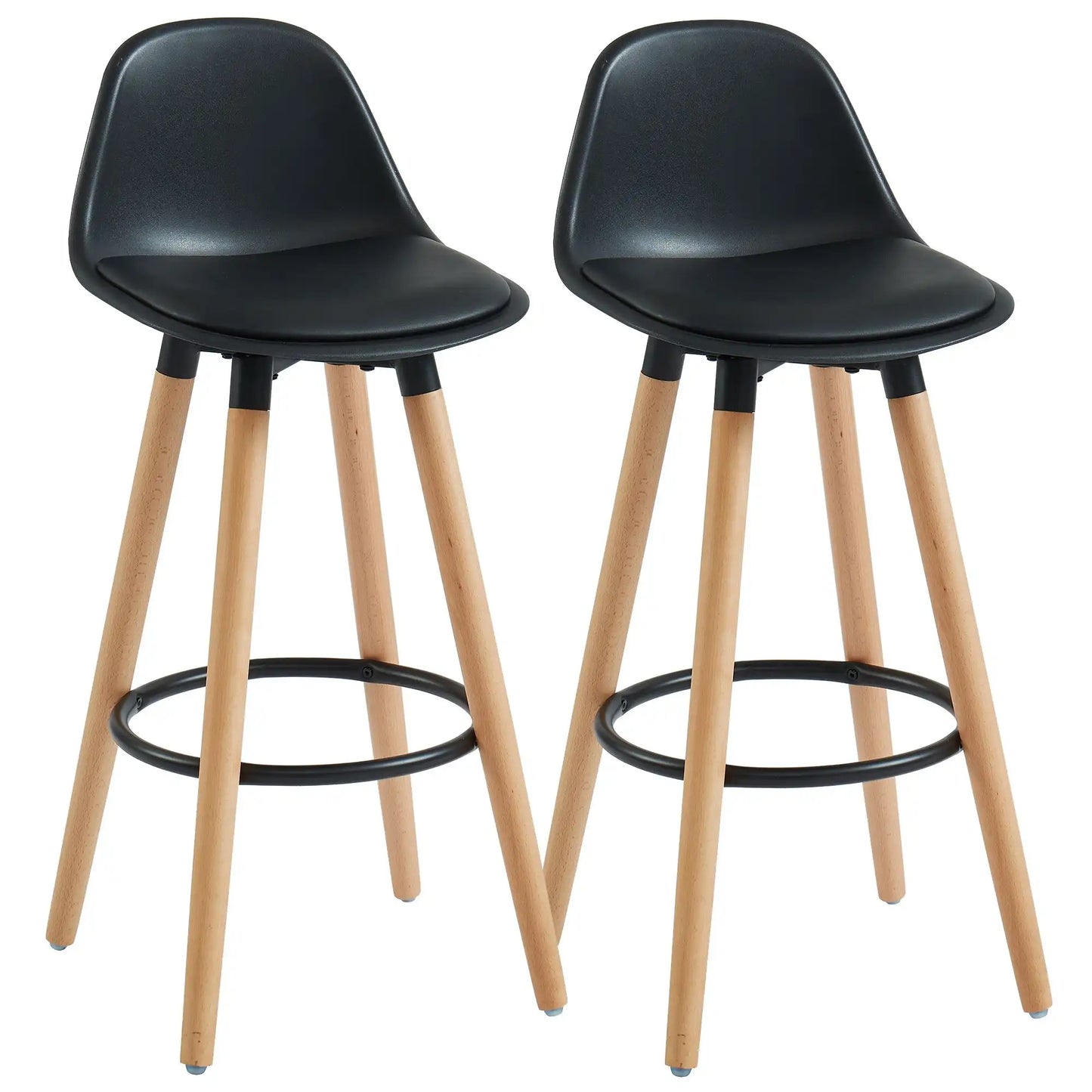 Diablo 26 Modern Wood Counter Stools Set of 2