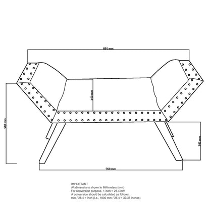 Lana Grey Upholstered Bench with Tufted Seat