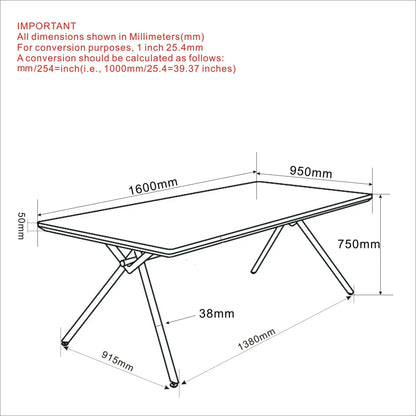 Bronx 63 Rectangular Modern Wood Dining Table –  Natural Finish