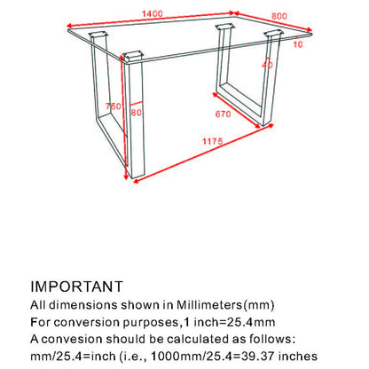 Glass Dining Table for Small Spaces – Franco in Black Metal