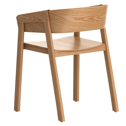 Mateo Mid-Century Modern Dining Chairs, Set of 2 – Solid Oak