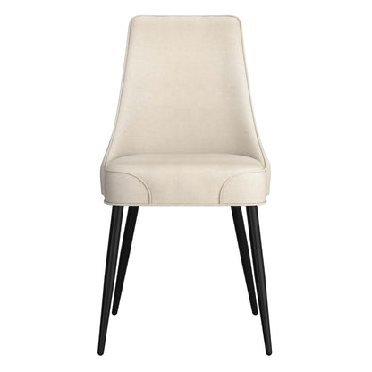 Set of 2 Koda Fabric Dining Chairs – Mid-Century Modern Design