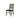 Dining Chairs in Dark Grey Fabric - Antique Grey Ladder Back - Set of 2