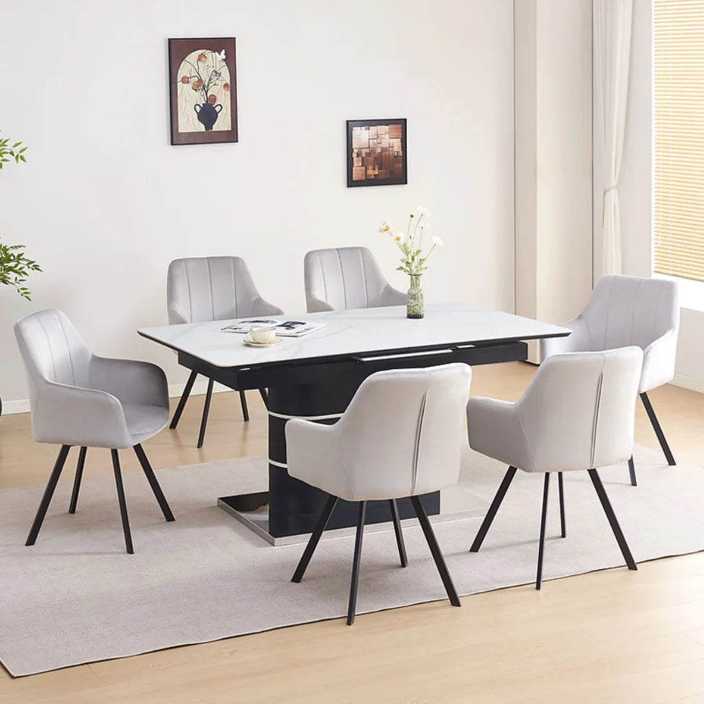Modern Dining Set with Extension Table