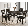 Dining room set with a round table and four chairs 