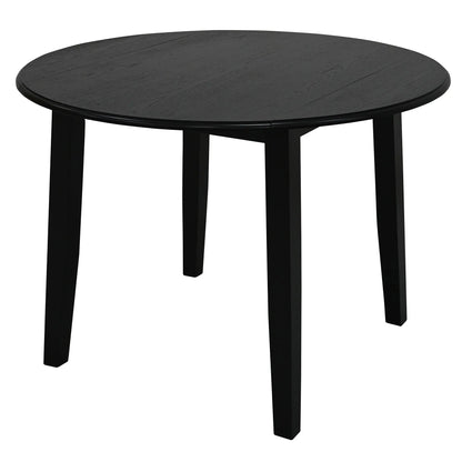 Conrad 5pc Small Dining Table Set with Drop-Leaf Round Table