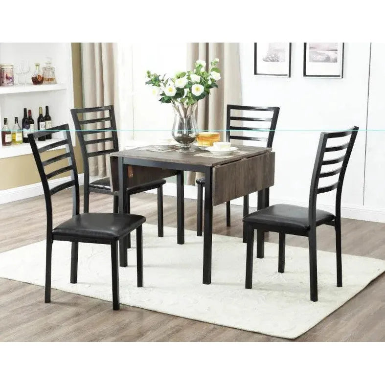 Drop leaf dining set for 4 people