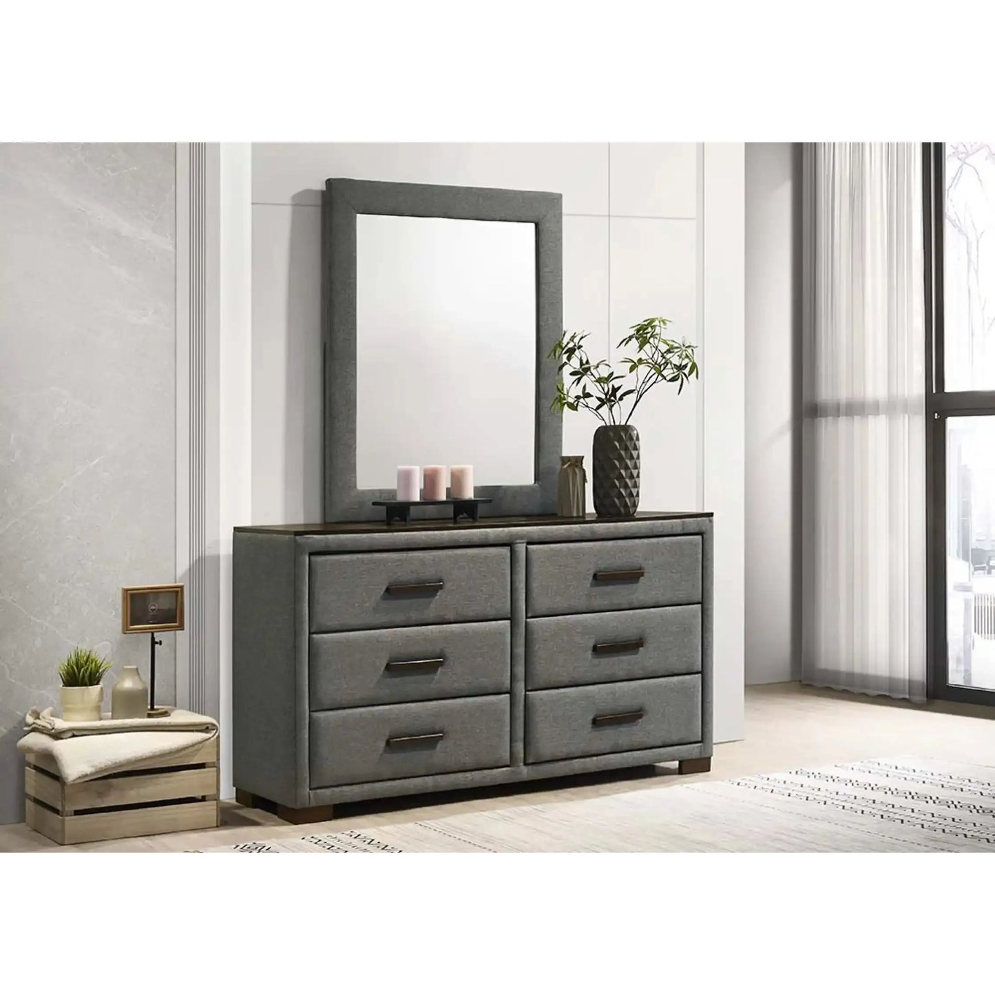 Dylan 6 Drawer Dresser with Mirror