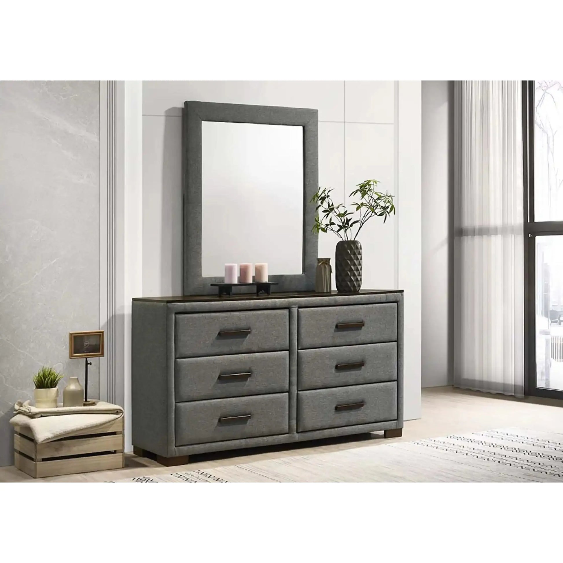 Dylan 6 Drawer Dresser with Mirror