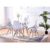 Dining table set with white chairs 