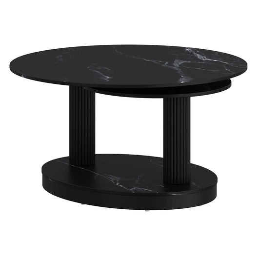 Elara Extendable Coffee Table With Modern Sintered Stone