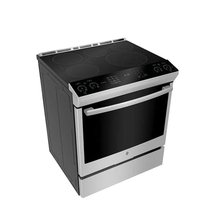 GE Profile 30" Slide-In Induction Range – Air Fry – No Preheat – Stainless Steel – PCHS920YMFS