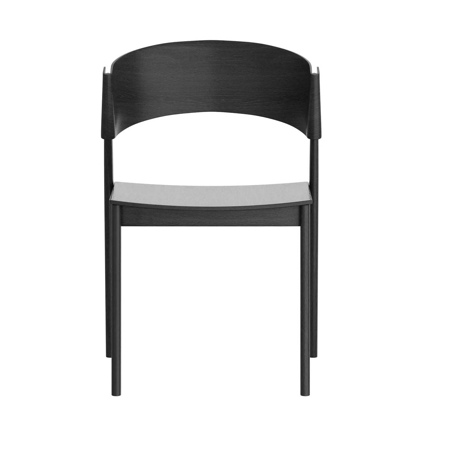 Elias Mid-Century Modern Dining Chairs, Set of 2 – Solid Oak with Curved Back