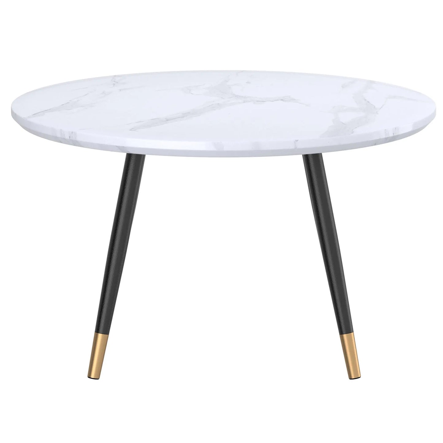 Emery Faux Marble Coffee Table – Modern Round or Rectangular Design