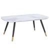 Emery Faux Marble Coffee Table – Modern Round or Rectangular Design