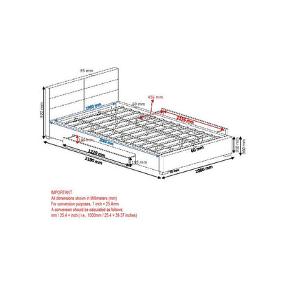 Emilio 78″ Grey King Storage Bed – No Box Spring Needed