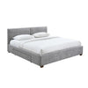 Emilio 78″ Grey King Storage Bed – No Box Spring Needed