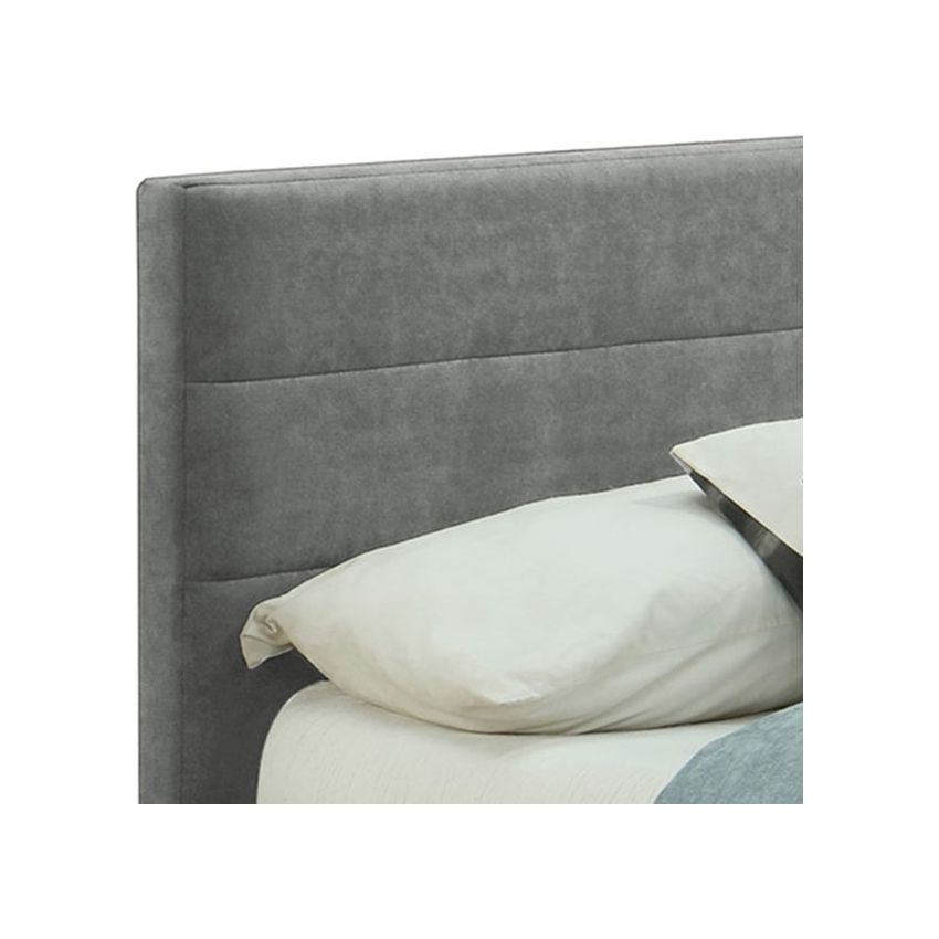 Emilio 78″ Grey King Storage Bed – No Box Spring Needed