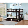 Espresso Bunk Bed with Storage