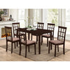 Dining room set for six people