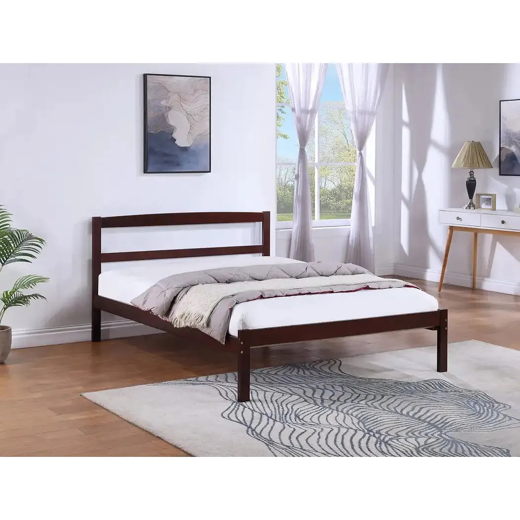 Espresso Wooden trundle bed
