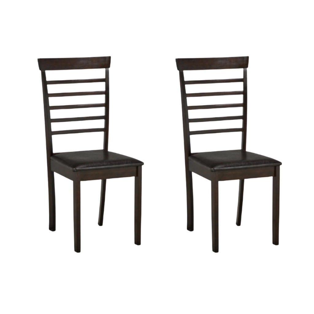 Espresso Ladder Back Dining Chairs