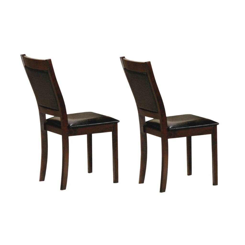 Espresso Wooden Dining Chair Set