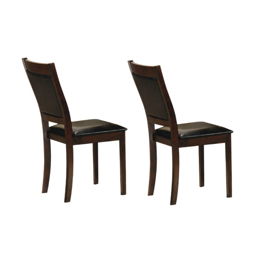 Espresso Wooden Dining Chair Set