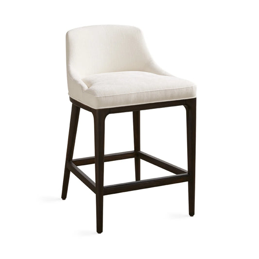 Everett Ivory Counter Height Chair with Linen Upholstery