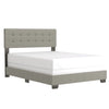 Exton Tufted Queen Bed in Light Grey – Adjustable Headboard