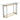 Florina Glass Console Table – Modern Silver & Gold Design