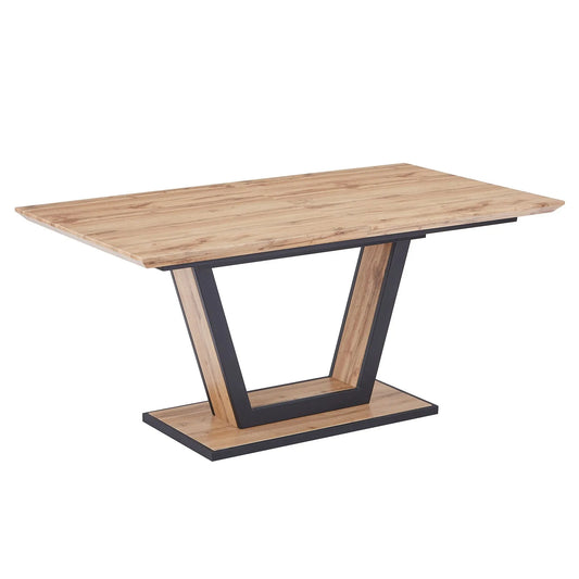 Forna Extendable Dining Table for 6 With Natural Wood Top