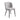 Fortina Linen Dining Chair – Ash Grey Upholstered Seat with Black Legs