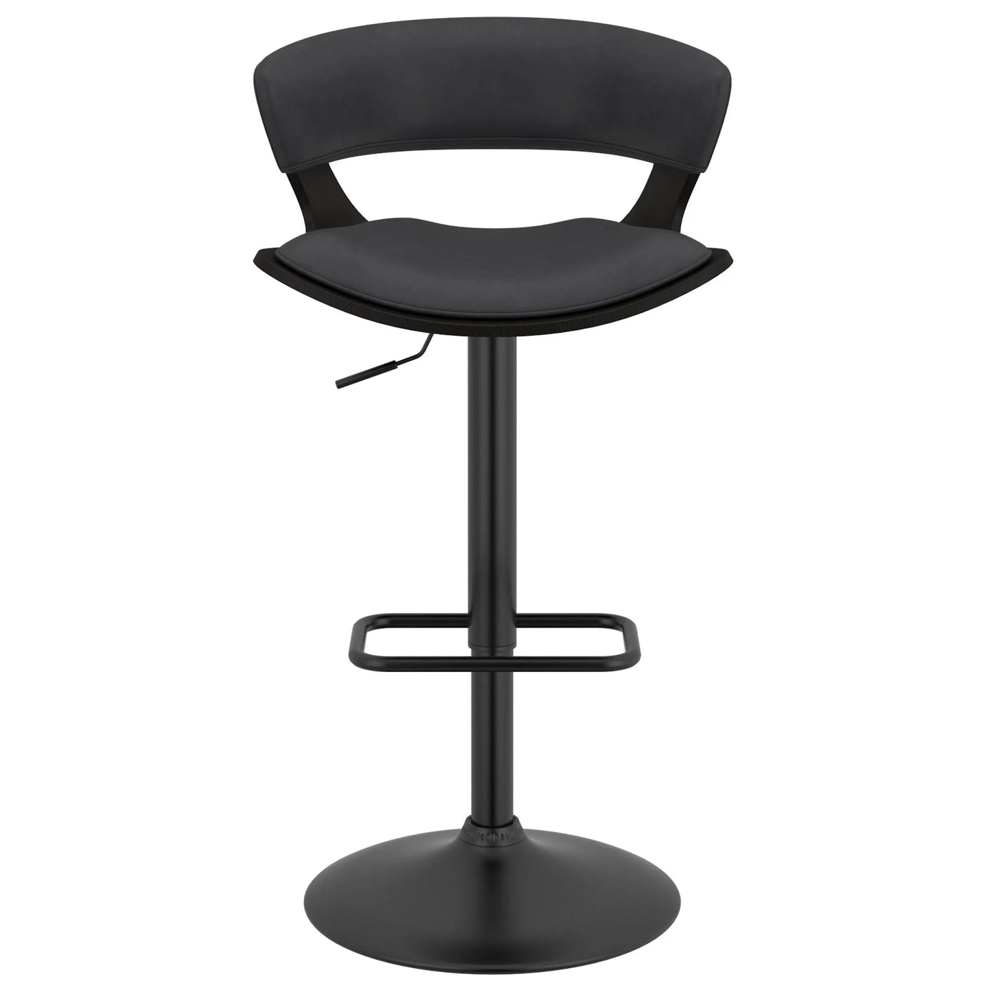 Rover Faux Leather Adjustable Bar Stool with Backrest