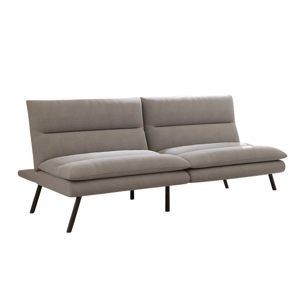Grey sofa with black legs 