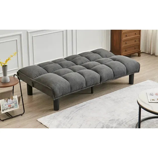 Gray futon sofa bed for living room 