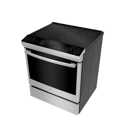GE Profile 30" Slide-In Induction Range – Air Fry – No Preheat – Stainless Steel – PCHS920YMFS