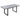 Gavin Faux Marble Dining Table with Extension – Modern Black Base