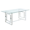 Gold Glass Dining Table for 6 – Modern Eros Design